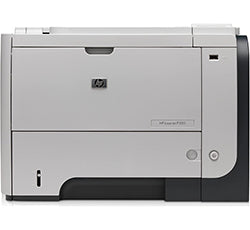 HP LaserJet P3015 monochrome printer for office use, featuring fast printing speed and sharp text output.