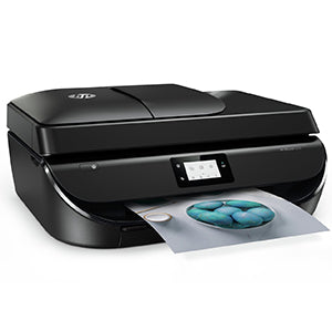 HP OfficeJet 5230 multifunction printer with scanning, copying, faxing, Wi-Fi, and duplex printing features.