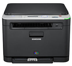 Samsung CLX-3185N color laser printer with multifunction capabilities for printing, copying, and scanning.