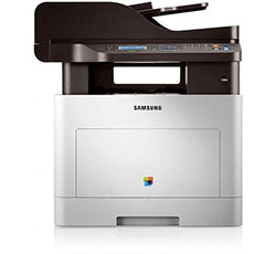 Samsung CLX-6260FR multifunction color laser printer with touch screen and duplex printing feature.
