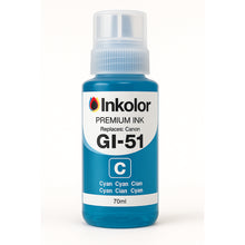 Canon GI-51C kompatible Tintenpatrone Cyan, 70ml Inkolor Flasche, hochwertige Druckqualität für Büros und Zuhause