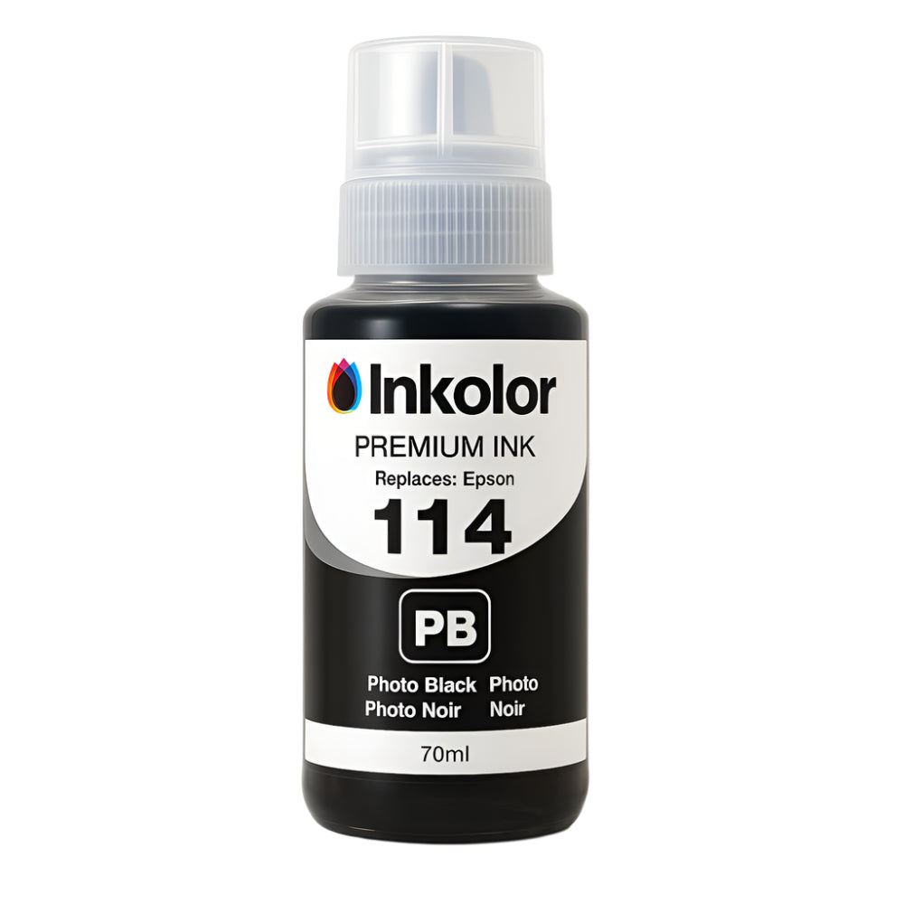 Cartuccia d'inchiostro Epson 114 compatibile nero foto 70ml per stampe fotografiche di alta qualità