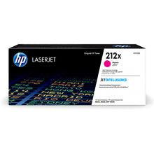 La cartuccia toner HP 212X (W2123X) Magenta in confezione, offre una stampa di alta qualità fino a 10.000 pagine per documenti efficienti e vivaci.