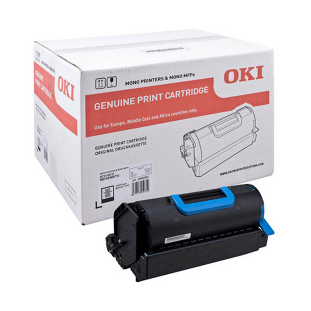 Oki 45488802 Cartuccia toner nera con confezione per stampe di qualità superiore, compatibile con le stampanti OKI, efficiente per 7.000 pagine.