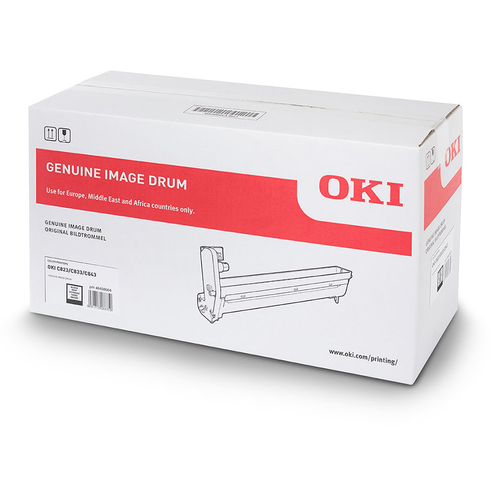 Oki 46438004 Bildtrommel - Drum Schwarz in Verpackung, Originalzubehör für scharfe Druckergebnisse bis zu 30.000 Seiten