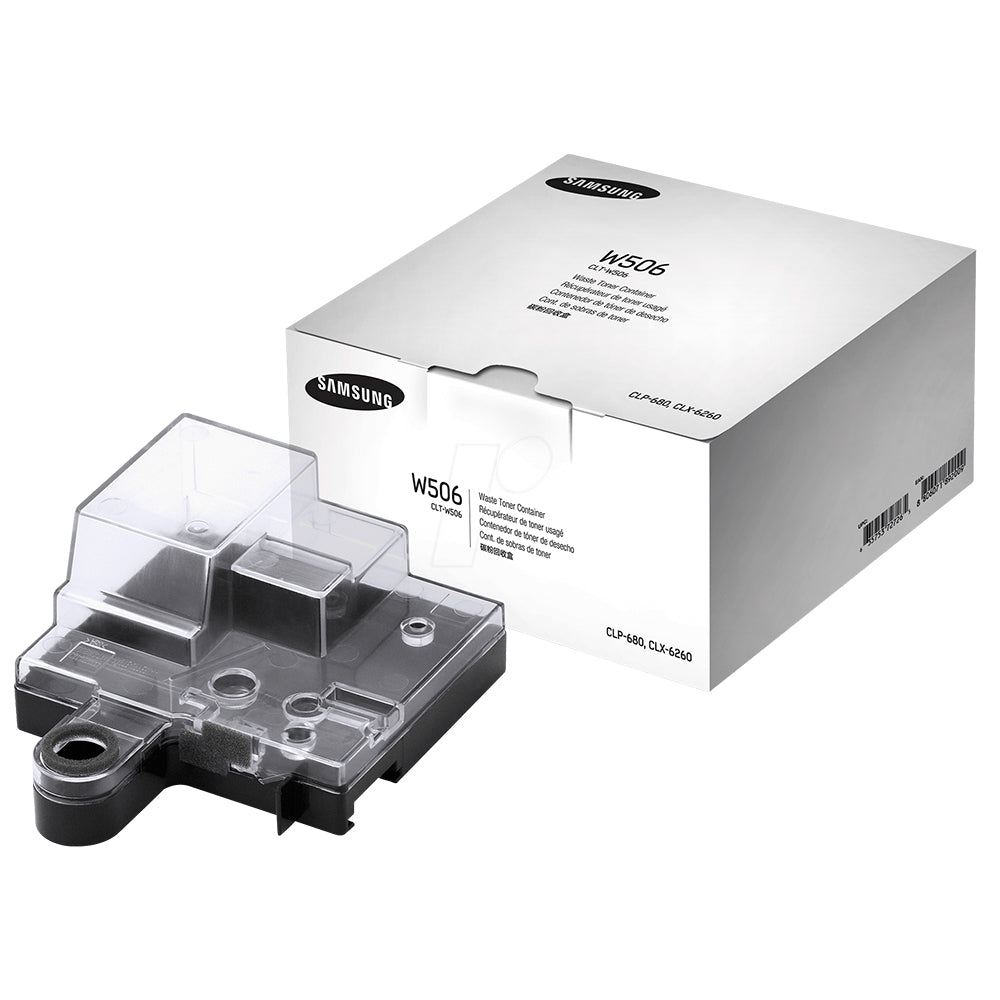 Contenitore per toner di scarto Samsung CLT-W506 per prestazioni efficienti della stampante e alta capacità, ideale per gli uffici.