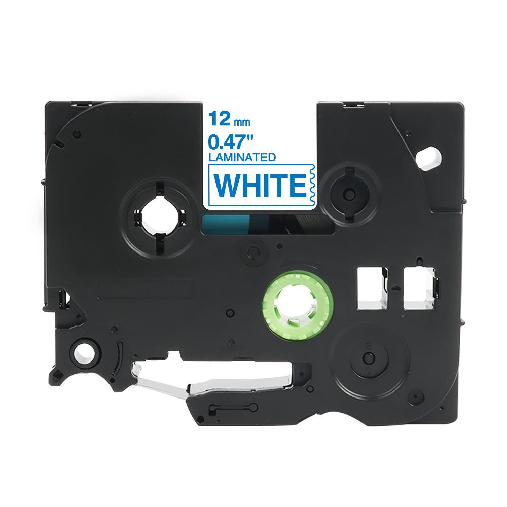 Nastro di etichettatura Brother TZe-233 compatibile, 12 mm, bianco, per P-Touch, soluzione di etichettatura affidabile.