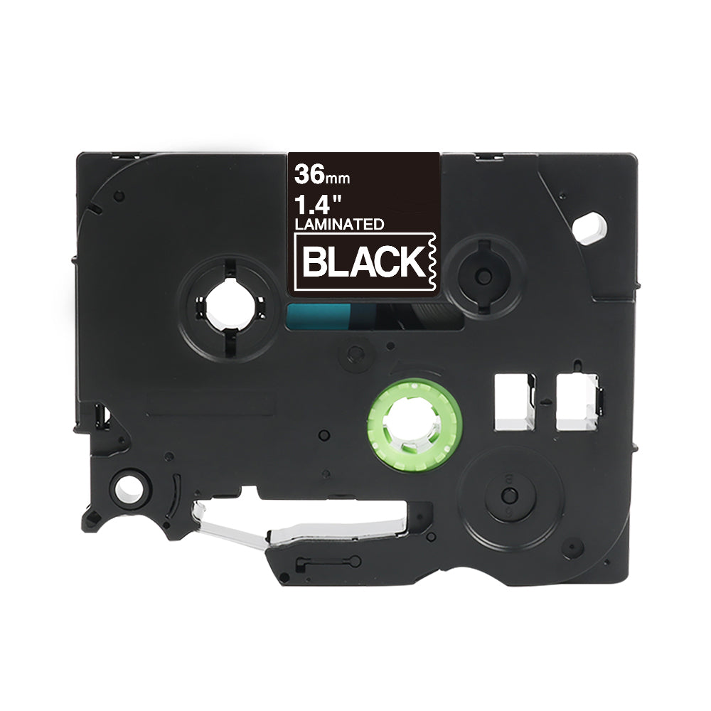 Brother TZe-365 nastro compatibile laminato nero da 36 mm per stampante di etichette P-Touch