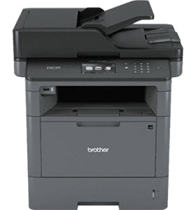 Brother DCP-L5500DN multifunction printer for efficient office use with 40 ppm speed and duplex printing.