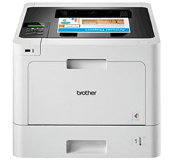 Brother HL-L3210CW compact color laser printer for small offices, featuring 18 ppm speed and wireless connectivity.