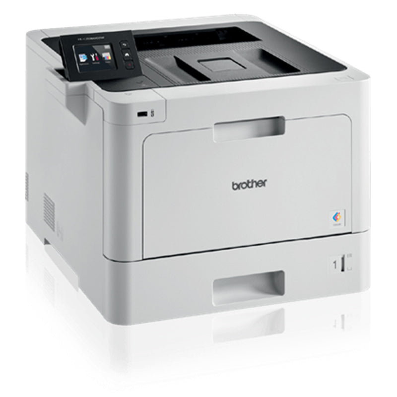 Brother HL-L8360CDWT color laser printer with dual paper trays, ideal for office use and high productivity, on white background.