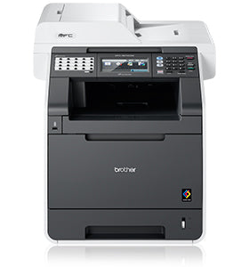 Brother MFC-9970CDW multifunktionaler Farblaserdrucker mit Druck-, Kopier-, Scan- und Faxfunktionen, ideal für Büroumgebungen.