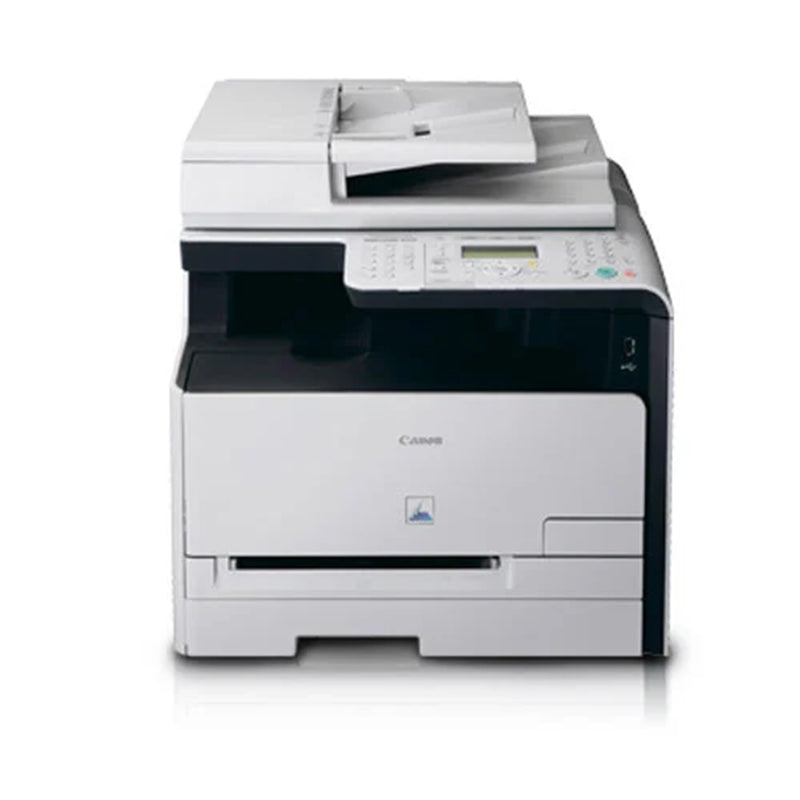 Canon i-SENSYS MF-8030Cn compact color laser printer for multifunction printing, copying, and scanning with network support.