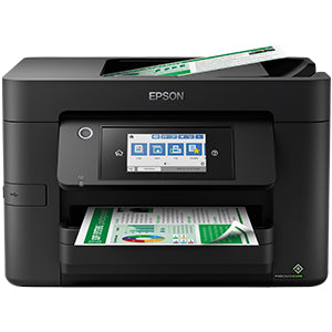 Epson WorkForce Pro WF-4820DWF multifunction printer with touchscreen and duplex printing capabilities.