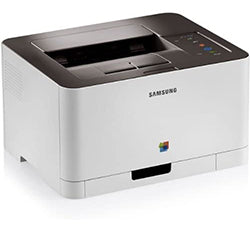 Samsung CLP-365 color laser printer with compact design and easy operation, featuring USB 2.0 connectivity for efficient printing.