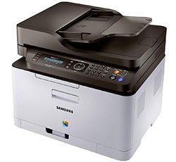 Samsung Xpress C480FN multifunction color laser printer for small offices or home use.