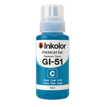 Canon GI-51C kompatible Cyan Tintenpatrone, 70ml Flasche, lebendige Druckqualität, ideal für Büro und Zuhause.