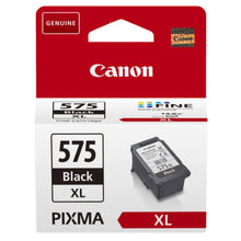 Canon PG-575XL Black Ink Cartridge packaging with FINE technology, ideal for high-quality, long-lasting print output.