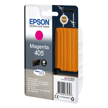 Epson 405 Magenta Ink Cartridge Packaging - High Yield, Vivid Colors, 300 Pages ISO/IEC 24711, Suitable for Office and Home Printing
