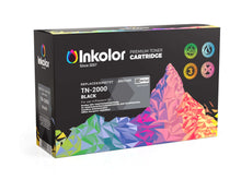 Caixa de cartuchos de toner preto compatíveis com Brother TN-2000 da Inkolor, solução de impressão de alta qualidade para uso doméstico e no escritório.