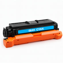 Cartridge de toner ciano compatível com Canon 064H com elevada capacidade de volume de impressão para escritórios.