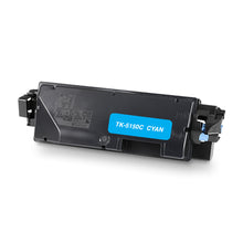 Kyocera TK-5150C kompatibler Toner in Cyan für hochwertige Farbdrucke, langlebig mit 10.000 Seiten Kapazität, einfache Installation.