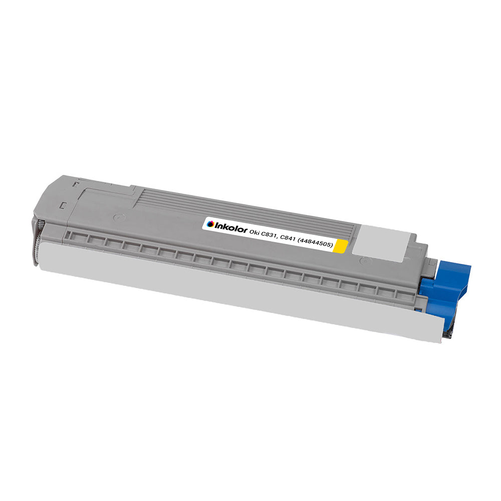 Oki 44844505 kompatibler Toner Gelb mit hoher Seitenkapazität für lebendige Farbdrucke in professionellen Druckumgebungen.