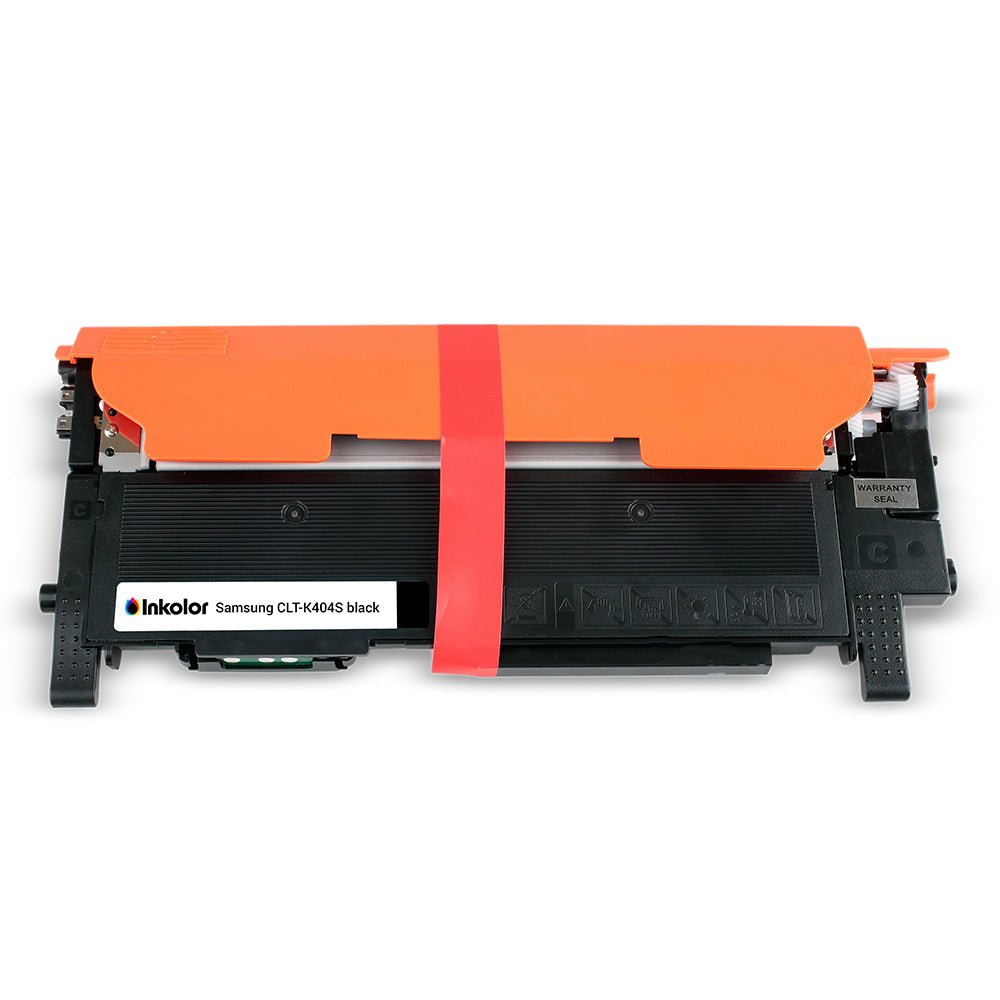 Toner compatível Samsung CLT-K404S em preto com capacidade até 1.500 páginas para impressões nítidas no escritório e em casa.