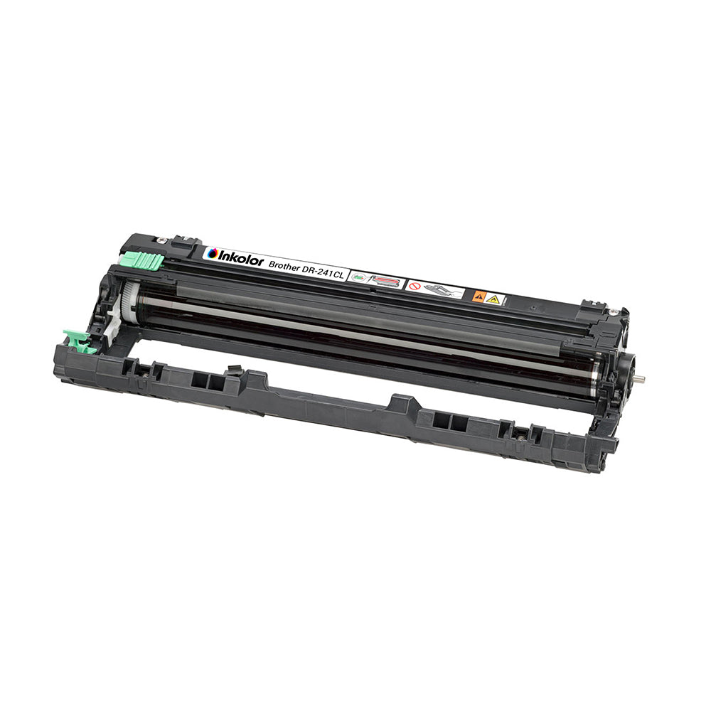 Unidade de tambor compatível com Brother DR-241CL para uma elevada qualidade de impressão e capacidade para 15.000 páginas, ideal para ambientes de escritório.